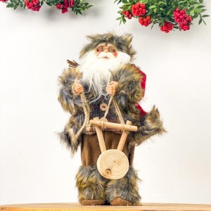 Fidan Burada - Dekoratif Noel Baba Kızaklı İthal 30cm