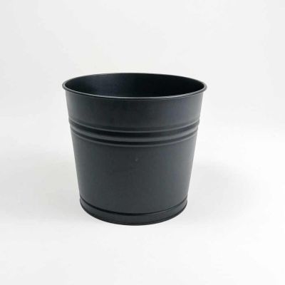 Fiora Siyah Metal Saksı 30 cm - 1