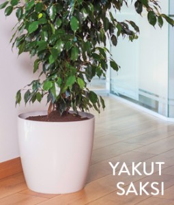 YAKUT İÇ MEKAN SAKSI-Parlak Kirli Beyaz-49 Cm Çap-66 Lt - Fidan Burada